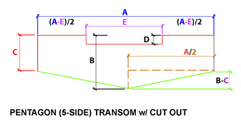 Transom with Cutout